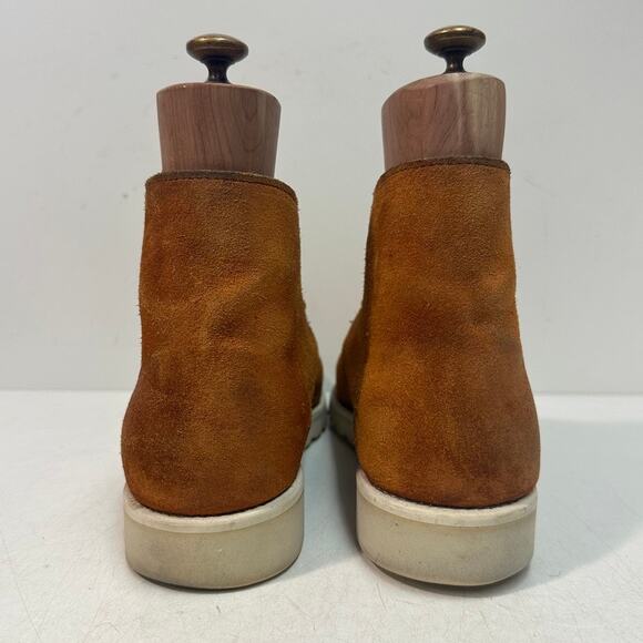 VGUC Rancourt & Co. x Helm Garza Chukka Boot Roughout Suede Wedge USA 11.5 D main image 4